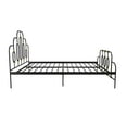 Novogratz Boutique Olivia Metal Bed, Queen Size Frame, Black and Gold