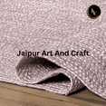 thumbnail image 3 of Jaipur Art And Craft Purple Jute Area Rug Rectangle Braided Reversible Indoor Carpet (9x10 Sq ft), 3 of 6