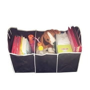 Foldable Car Trunk Storage Organizer Car Boot Organiser Non-Slip Heavy Duty Collapsible Cargo Storage for SUV Truck Auto