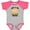 Baseball Heather and Hot Pink, variant on Inktastic Cheese Lover Kids Boys or Girls Baby Bodysuit