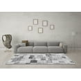 thumbnail image 3 of Ahgly Company Indoor Square Abstract Gray Modern Area Rugs, 6' Square, 3 of 4