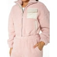thumbnail image 4 of Celebrity Pink Women’s and Women’s Plus Teddy Fleece Jacket and Wide Leg Pants Set, 2-Piece, Sizes XS-4X, 4 of 5