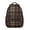 Brown and Red, variant on Red and Green Checkered Pattern Backpack for School, Cute School Bag with Adjustable Shoulder Straps and Padded Back, 15.3"x11"x6.7"
