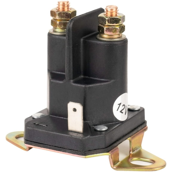 BlueStars 435-700 Starter Solenoid 3 Terminal 12V - For Husqvarna Most Riders Zero Turn mowers 539101714 Trombetta 812-1221-211 854-1221-210 Bobcat John Deere Snapper MTD 93265-9 93265WR 93265-WR