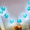 thumbnail image 4 of CozyQx indoor/Outdoor Lights 2 Meters 20 Lights Led Light String Led Irregular Pink Crystal Stone Decorative Light String Blue Crystal Led Light String, 4 of 9