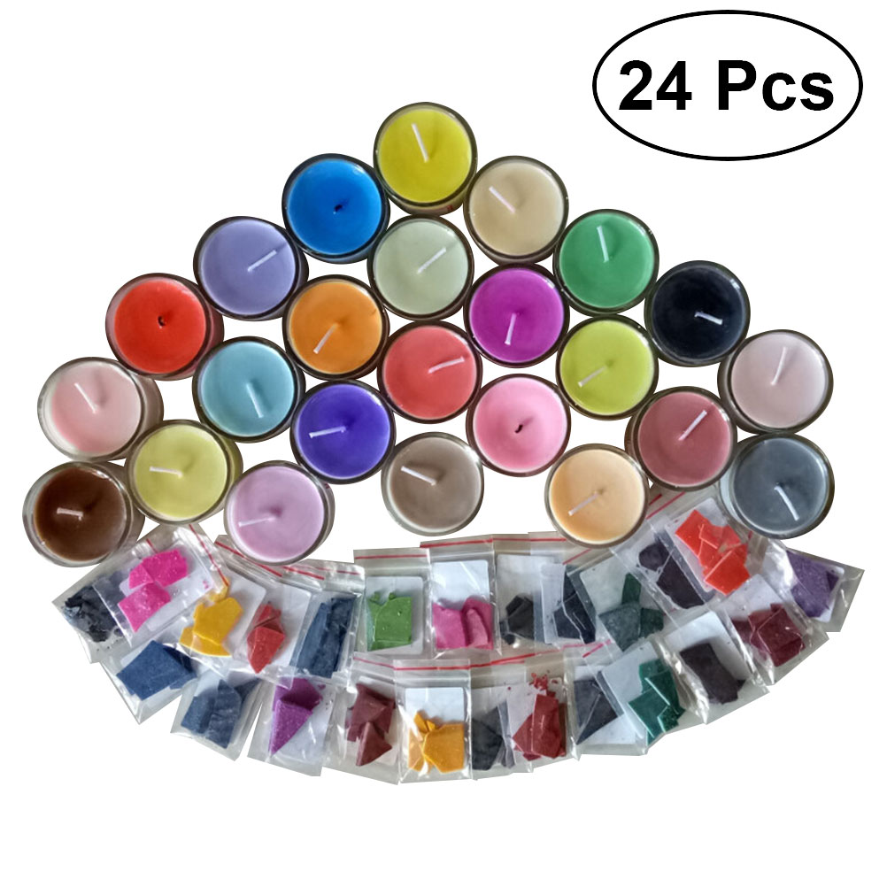NICEXMAS 24 Colors 2g Per Color Wax Dye DIY Candle Dye Candle Making