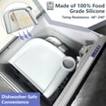 thumbnail image 5 of FAILUN Bandeja de comedor de silicona para bebé, compatible con la silla de mesa rápida Inglesina y otras sillas altas con gancho, bandeja para bebé con silla de mesa rápida portátil con clip, apta pa, 5 of 5