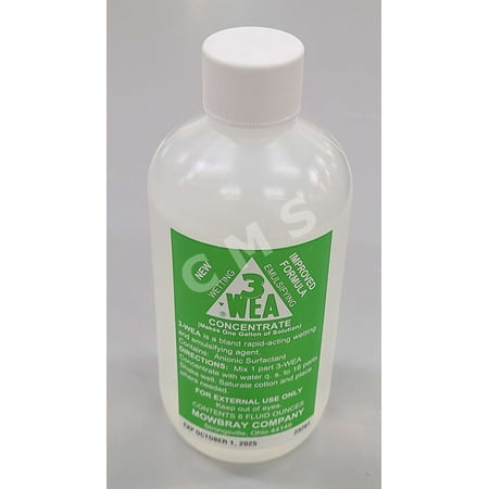 3-WEA Antiseptic Solution Concentrate 3WEA 8 Oz (1 Bottle Makes 1 Gallon) Mowbray