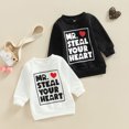thumbnail image 2 of Gupgi Baby Valentine'S Day Pull-Over Filles Garçons Manches Longues Coeur Imprimé Sweat-Shirt Tops, 2 of 8