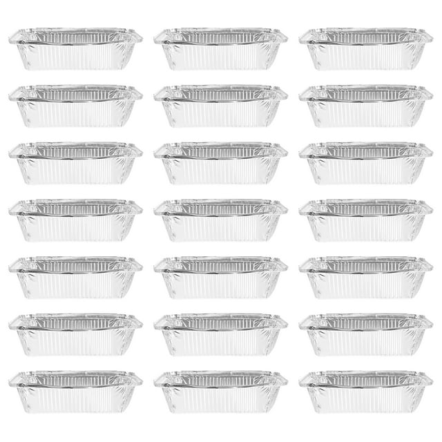 25 piezas rectangulares engrosamiento de la casa calefacción desechable calefacción lonteo de aluminio cajas de papel de aluminio