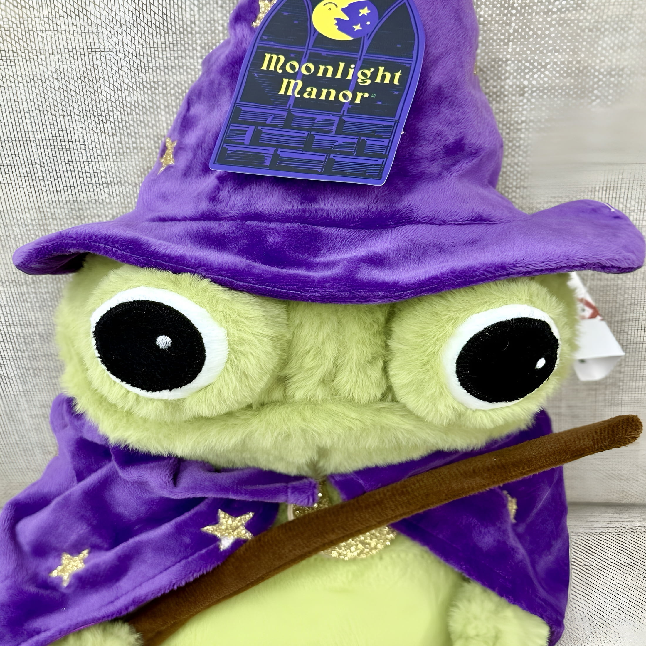 BESTSKY Weighted Wizard Frog Plush – Moonlight Manor Halloween Viral Fun Collectible Gift Toy