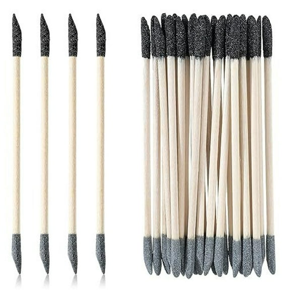ROZYARD 20/30/60PCS Double Head Fine Detail Sanding Sticks for Wood and Plastic Model Polishing Craft Sanding Tools 150/280 Grit