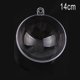 thumbnail image 4 of Christmas Transparent Ball Plastic Clear Flat Bauble Photo DIY Ornament Wedding Garden Tree Hanging Party Gift Box Decoration, 4 of 5