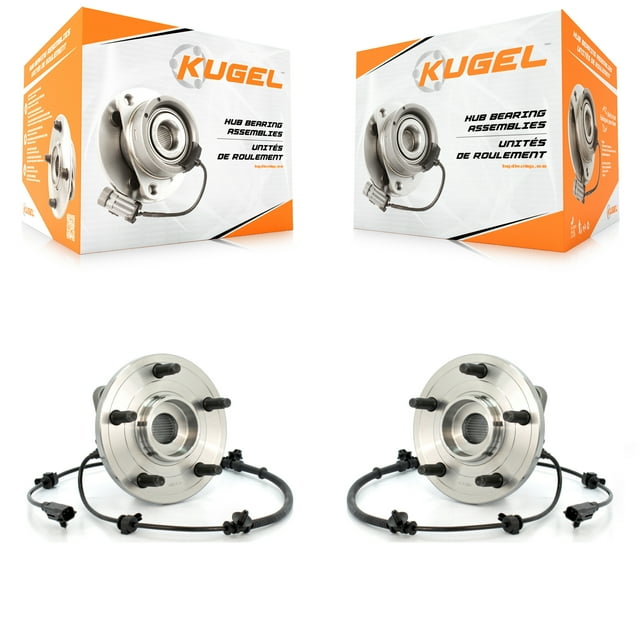 Kugel Front Wheel Bearing and Hub Assembly Pair for Car Jeep Grand Cherokee Commander - Left Right Side (Driver Passenger) K70-100302