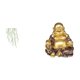thumbnail image 1 of Vinilo decorativo de pared con hojas de , enredaderas colgantes, estatua de Buda para meditación, bodhisattva, resina, ideal para dormit, 1 of 8