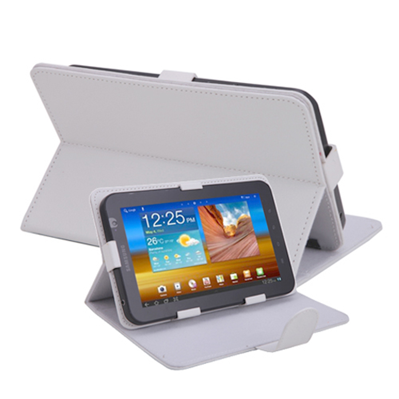 HDE Universal 7 Inch Tablet Case Leather Folio Cover Multi Angle Stand