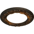 thumbnail image 3 of Ekena Millwork 12 1/4"OD x 7 1/2"ID x 7/8"P Ribbon with Bow Ceiling Medallion (Fits Canopies up to 7 1/2"), Hand-Painted Rust, 3 of 6