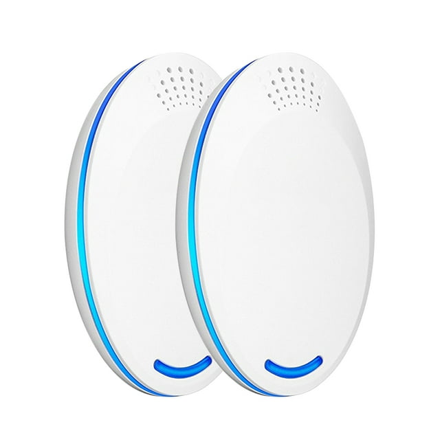 2Pcs Ultrasonic Pest Repeller Plug Control eléctrico de plagas - Repelente de mosquitos para el hoga Tomshoo Repelente ultrasónico