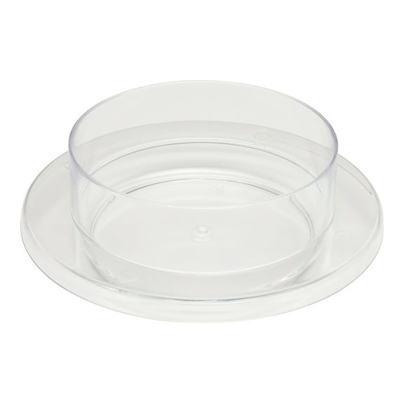 3 oz Round Clear Plastic Gastronomique Petri Dish - 3 1/4" x 3 1/4" x 1" - 100 count box