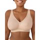 thumbnail image 1 of Fruit of the Loom Sujetador de cobertura completa de algodón inalámbrico de talla grande para mujer Sand 46c US, 1 of 4