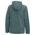 thumbnail image 2 of Little Donkey Andy Men's Hooded Polar Fleece Jackets for Hiking Travel Casual Warm Winter Mineral Blue Heather L, 2 of 7
