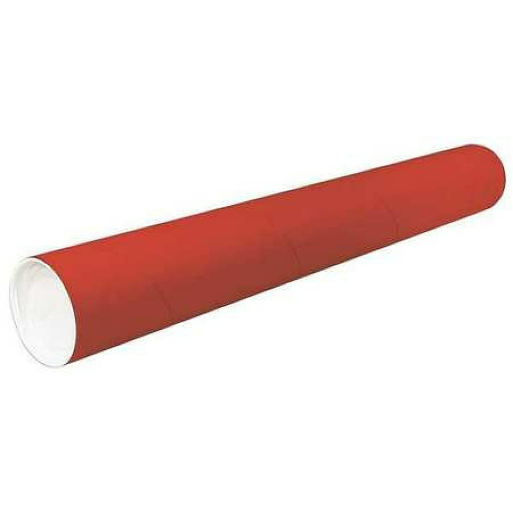Telescoping Tube, 42"L x 3" Diameter x 0.125 Wall Thickness, Red, 24 3 Piece Red Telescoping Tube