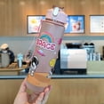 thumbnail image 6 of Cartoon Spaceman Plastic Cup 800ml BPA-Free Leakproof Kids Water Bottle With Strap, 6 of 6