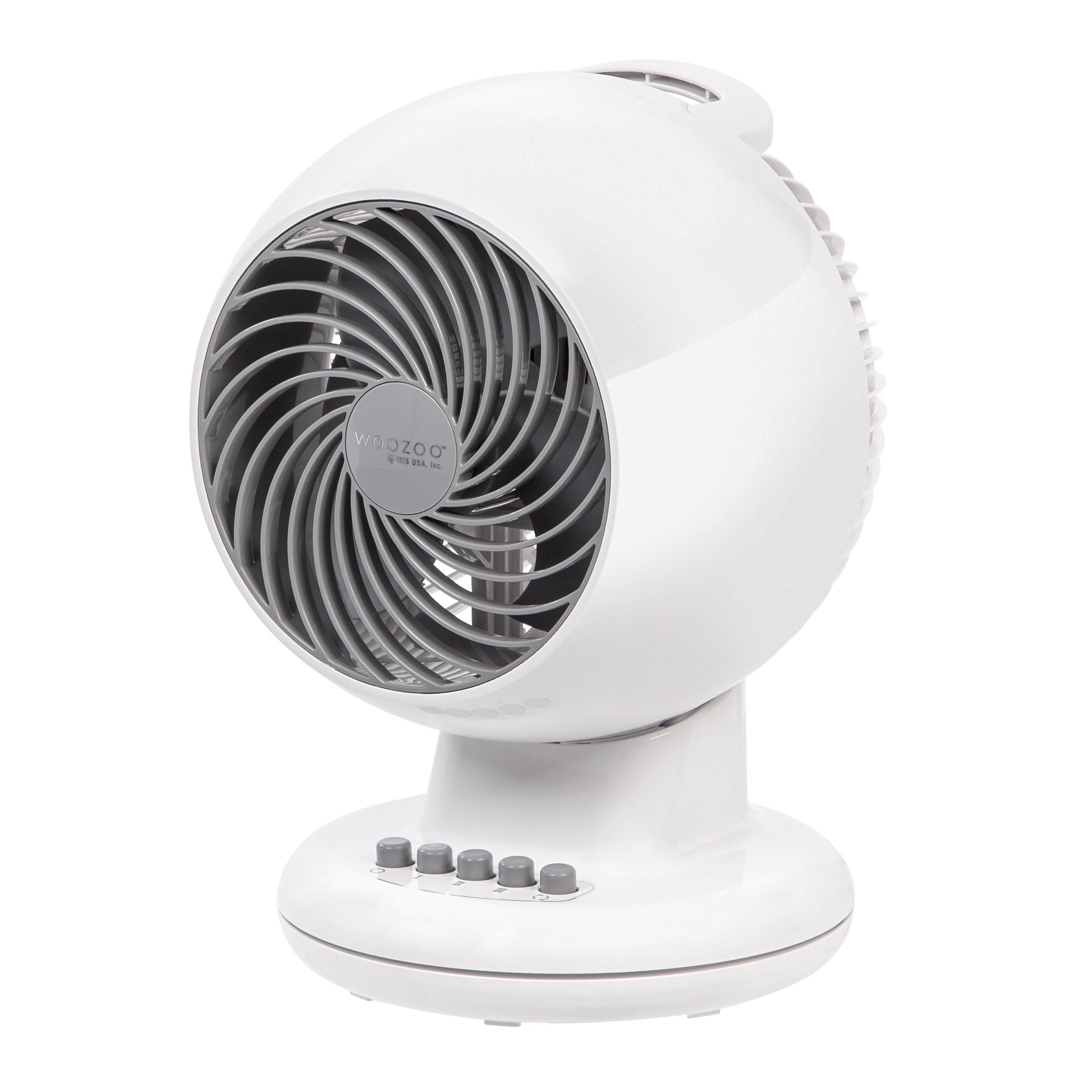 Woozoo 8" Compact Oscillating Circulating Fan, White