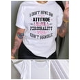 thumbnail image 1 of Camiseta con estampado gráfico de personalidad - Cuello redondo cómodo y moderno - Manga corta ligera para primavera y verano - Ropa de fiesta para mujer, camiseta deportiva informal, 1 of 7