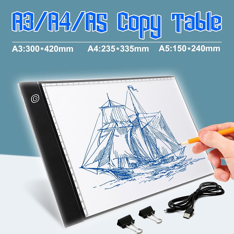 LED Tracing Light Box Board Art Tattoo A5//A6 Drawing Copy Pad Table