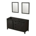 thumbnail image 3 of Lexora Home Marsyas 60" Double Vanity with Mirrors in Brown, 3 of 8