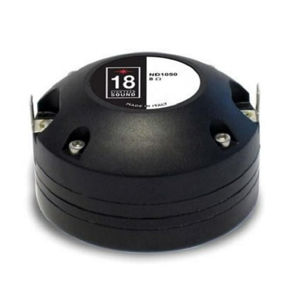 18 Sound ND1050-8 HF Compression Neo Driver 1-inch Exit Throat 50 Watts Rms 100 Watts Peak 8-Ohm Motorcycle Car Pro Audio Component Sound Speaker 1.75 inch Voice Coil