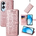 thumbnail image 3 of Funda Cartera FOXDOCK para OPPO A60 4G , Flip PU con Relieve de Gatos y Perros, Tarjetero y Soporte, 3 of 6