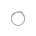 thumbnail image 3 of Araiya Fine Jewelry Sterling Silver Pear and Round-shape Diamond Wedding Band Ring (3/4 Cttw, I-J Color, I2-I3 Clarity) Size 6, 3 of 6
