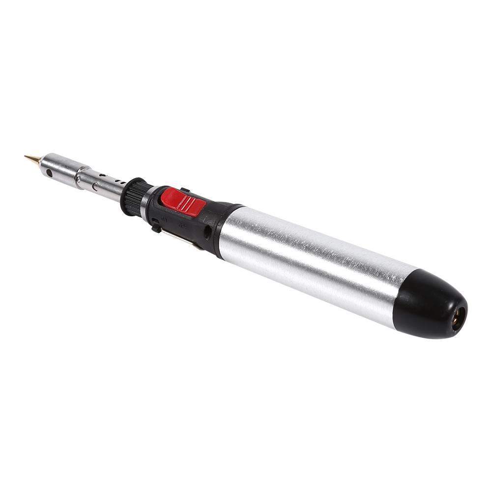 Kit de fer à souder au gaz outil de torche de soudage à température réglable Kit de stylo de fer à souder au gaz butane sans fil 4 en 1