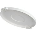 thumbnail image 5 of TrueCraftware- 10 Gallon Round Trash Can Lid only 15-7/8" Diameter x 1-1/4" Height White Color- Wastebasket Garbage Bin Lid Recycling Bin Cover Kitchen Bathroom Bedroom Office Trash Can, 5 of 6