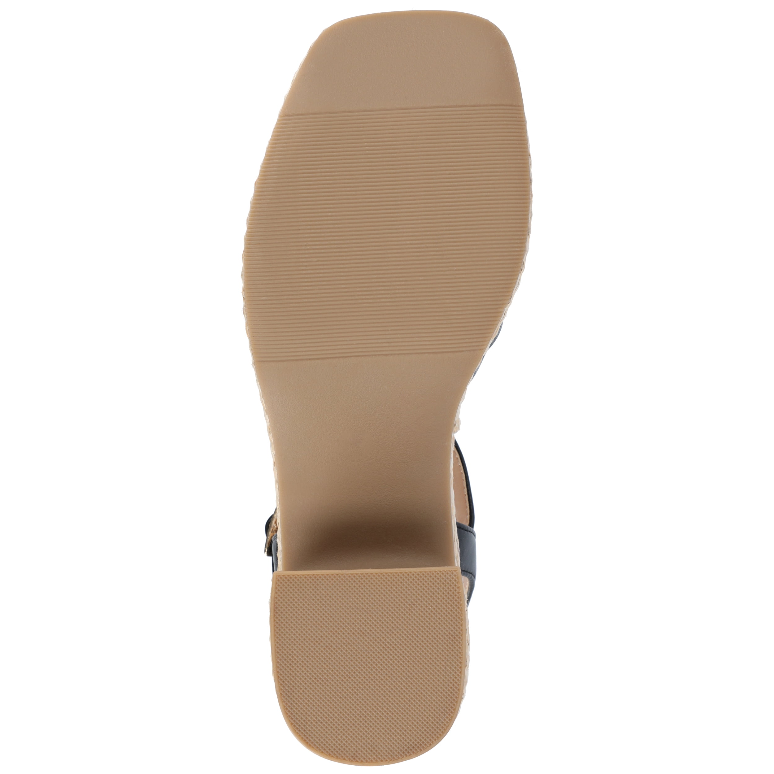 Journee Womens Hally Raffia Outsole Platform Dress Sandals