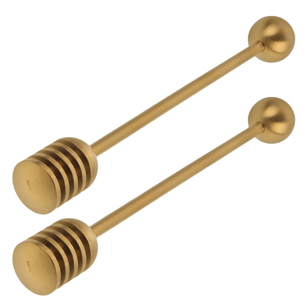 FELTECHELECTR 2Ud Dosificadores Para Miel De Acero Inoxidable Dorado Con Mango Para Cocina Y Café