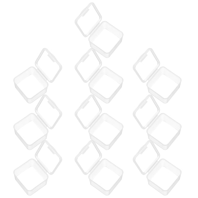 WHAMVOX 10Ud Caja Plástica Transparente Para Almacenamiento Doméstico Con Y