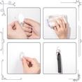 thumbnail image 4 of 10 Pcs Adhesive Wall Hooks for Hanging,No-Drill Heavy-Duty Transparent Acrylic Non Marking Adhesive,Damage Free Small Sticky Wall Hooks for Home Kitchen Bathroom Bedroom Office,White, 4 of 9