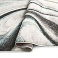 thumbnail image 3 of Home Dynamix Boho Odette Abstract Swirl Runner Area Rug Grey/Blue, 1'6"x7'2", 3 of 6