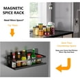 thumbnail image 2 of Magnetic Spice Rack for Fridge - 1 Spice Rack Magnetic Kitchen Shelf, No Drilling Kitchen Shelves Ideal for Fridge and Metal Surfaces, 2 of 5