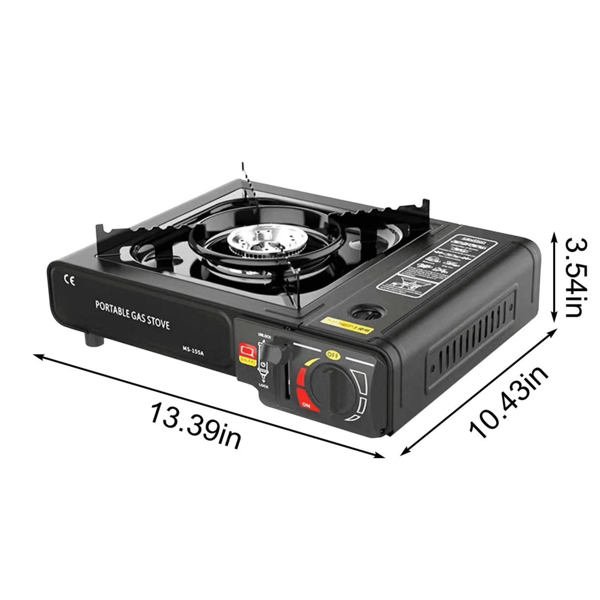 Portable Camping Stove, Butane Gas Stove with Carrying Case for Cooking,  Picnics, Hiking, BBQ