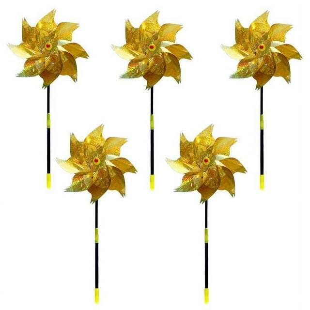 Repelentes De Molinos De Viento Reflectantes Antipájaros, 5 Uds., Para Asustar A Los Pájaros Lejos Del Jardín, Patio, Granja De Césped