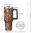 thumbnail image 2 of Autumn Halloween Pumpkin Pattern Tumbler with Handle and Lid,40oz Double Wall Vacuum Insulated Tumbler,Cups Gift for Women and Men, 2 of 7