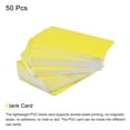 thumbnail image 2 of Uxcell Blank Cards Yellow Plastic Card 28mil for ID Badge Printer, Graphic Quality, Pack of 50, 2 of 4