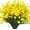 Yellow, variant on 8 Bundles Artificial Outdoors Flowers (Yellow-Daffodil)