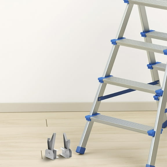 WHAMVOX 2pcs Ladder Hook Stabilizer Replacement Parts Telescopic Aluminum Alloy for Home Folding Step Ladder