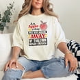 thumbnail image 2 of An Apple A Day, If Thrown Hard Enough, Funny Quote, Ivory Comfort Colors T-Shirt, Medium, 2 of 3