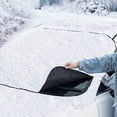 thumbnail image 1 of Cubierta antihielo del parabrisas del coche - Protector de nieve engrosado con 9 imanes, ajuste universal para la mayoría de vehículos, parasol y bloque para nieve en invierno, 1 of 2